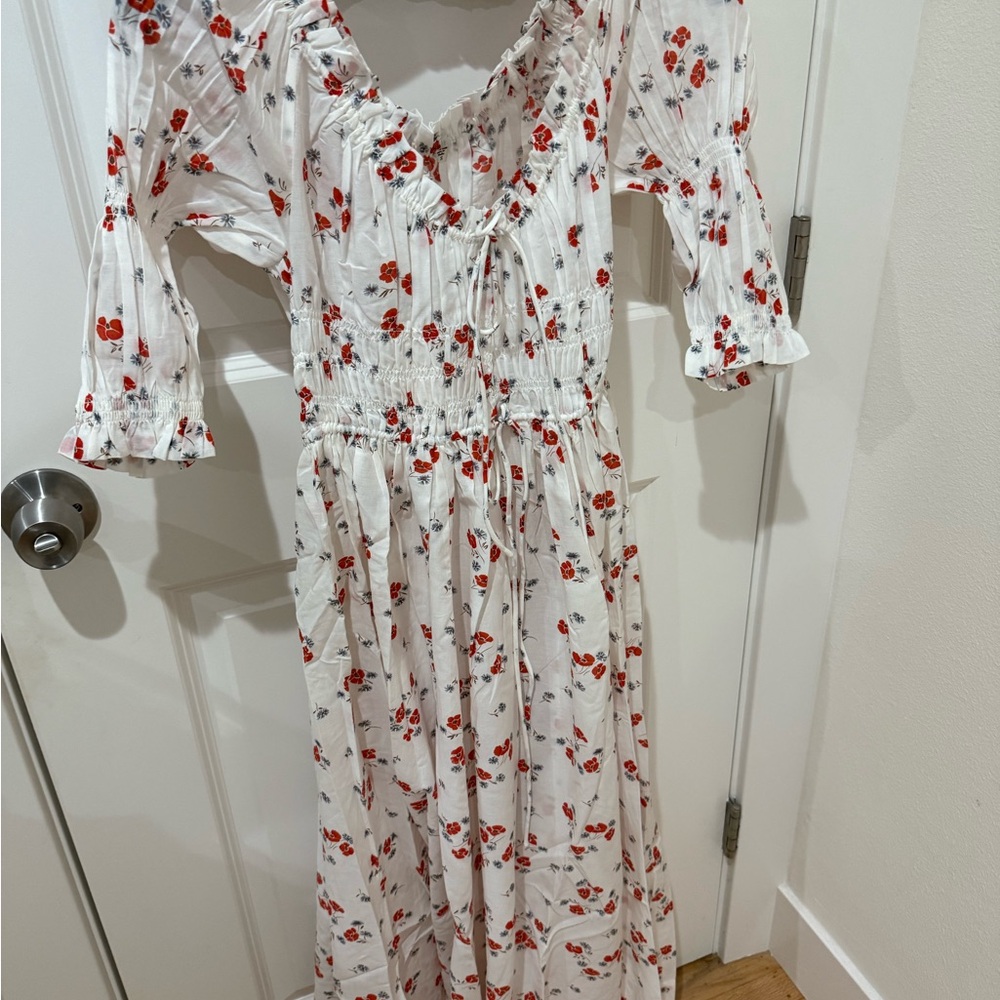 Doen ischia Floral White Dress NWT - Picture 3 of 7